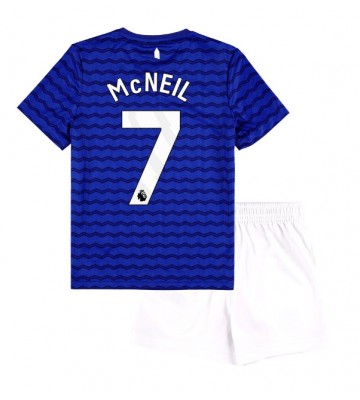 Everton Dwight McNeil #7 Replika Hemmatröja Barn 2025-26 Kortärmad (+ Korta byxor)